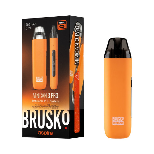 Электронная сигарета Brusko Minican 3 Pro Оранжевый