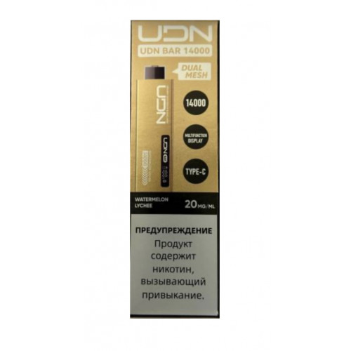 Электронная сигарета UDN BAR 14000 Арбуз Личи
